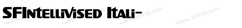SFIntellivised Itali字体转换